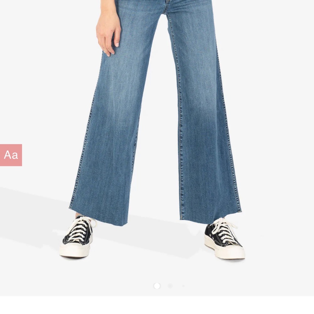 KUT FROM THE KLOTH Jeans Hi Rise Fab Ab wide leg redeemed wash